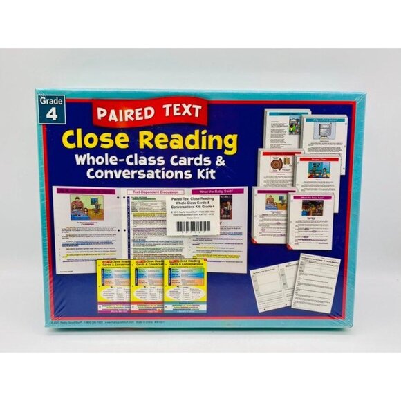 Paired Text Close Reading Whole-Class Cards & Conversations Kit Grade 4 - Picture 1 of 13